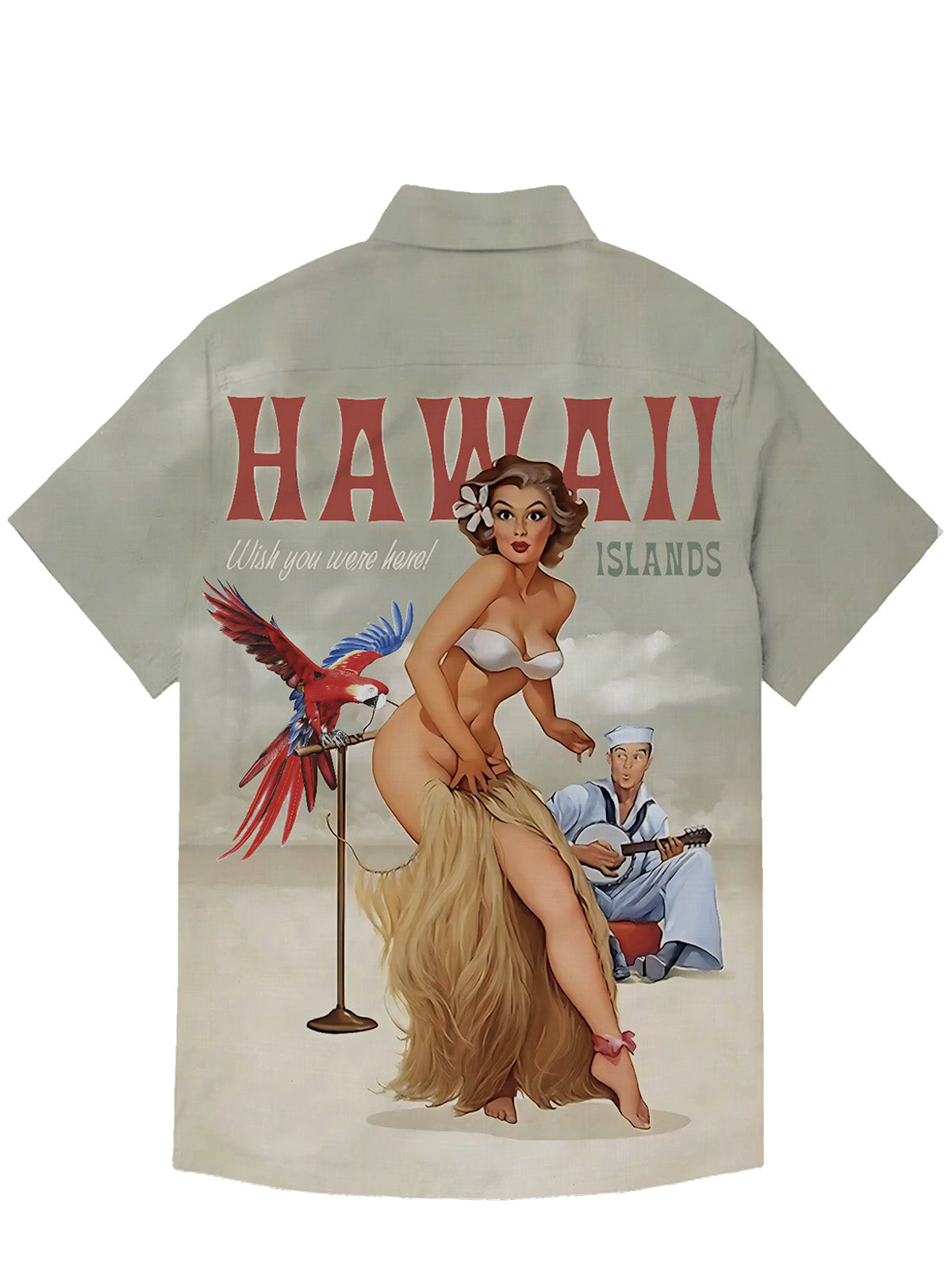 Yaikiki Hawaii Island Hope You Were Here Camp Shirt