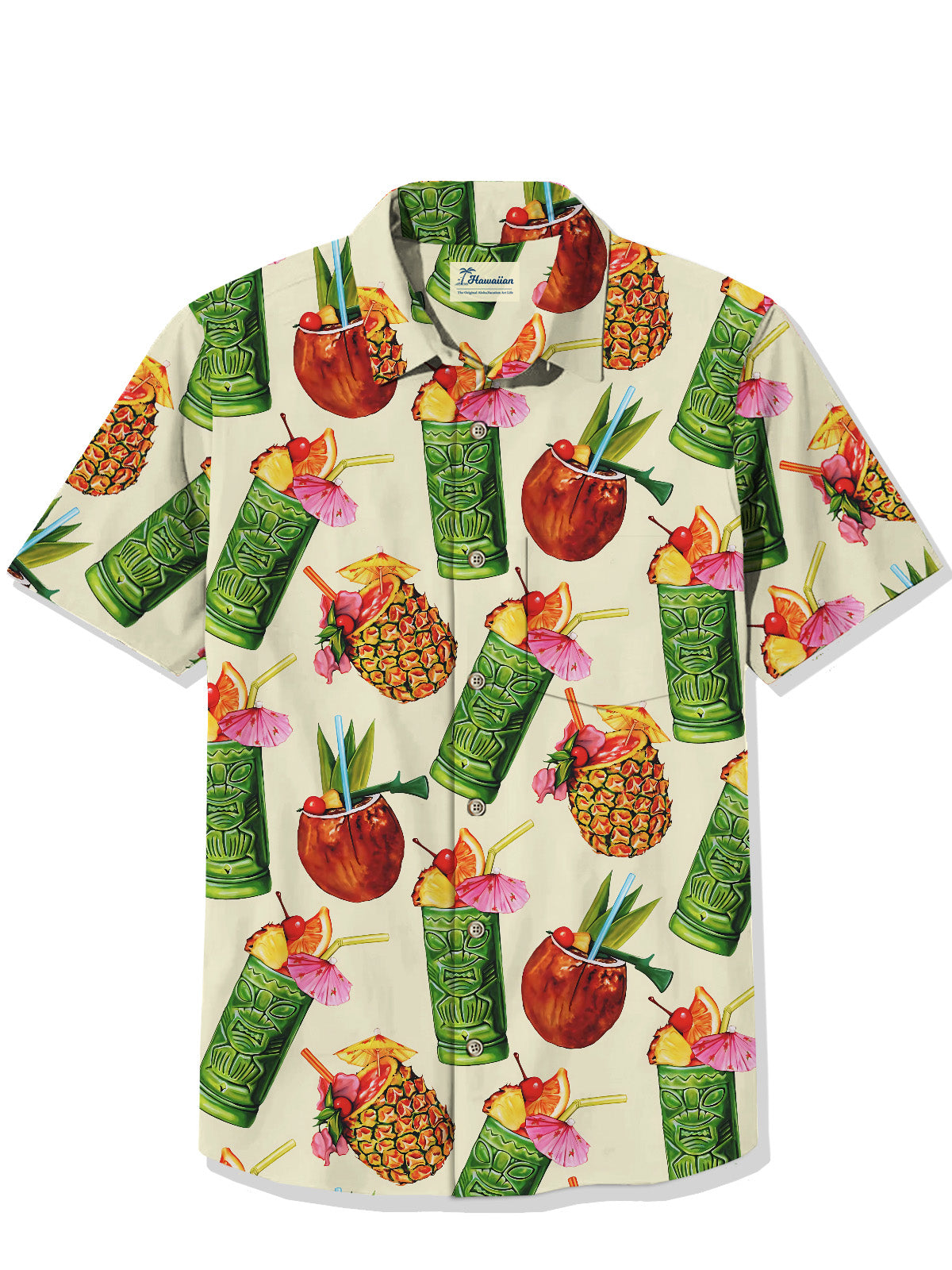 Yaikiki Tiki Cocktail Hawaii Men's Shirt