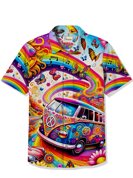 Yaikiki Vintage Hippie Van Short Sleeve Shirt