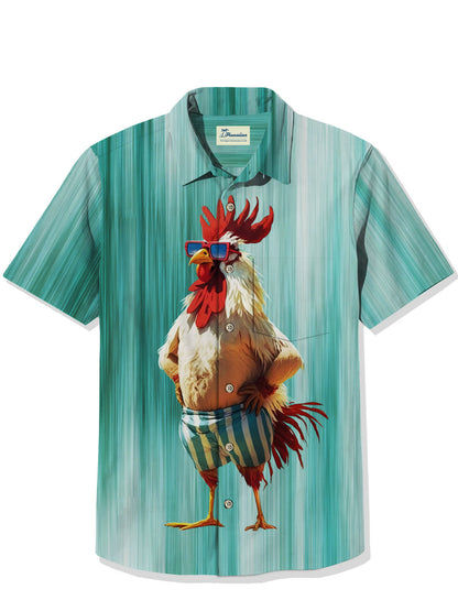 Sunshine Beach Rooster Camp Shirt