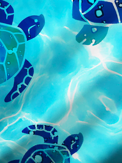 Transform Your Space with Stunning Turtle Dive into Coastal Paradise Hawaiian Shirt