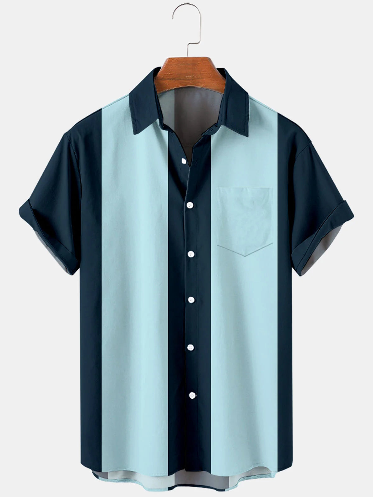 Men's Vintage 50s Style Classic Bowling Shirt